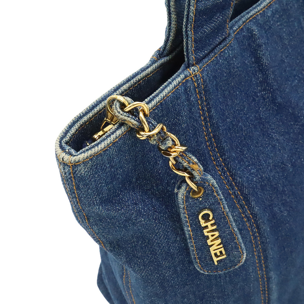 CHANEL Blue Logo Shoulder Bag - Picture 6 of 9